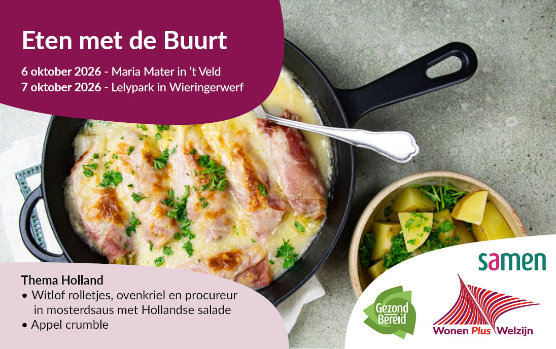 Een gezellige Hollandse maaltijd met de buurt